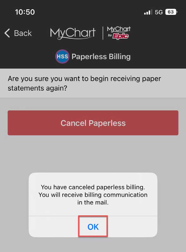 Confirm OK