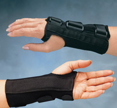 Wrist splints.