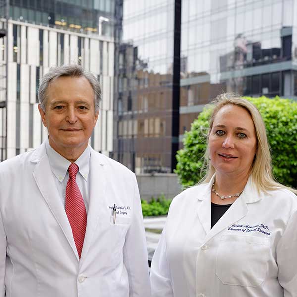 ISRP Director Celeste Abjornson, PHD and ISRP Founder Frank P. Cammisa, MD​