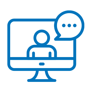 Live and online educational activities icon