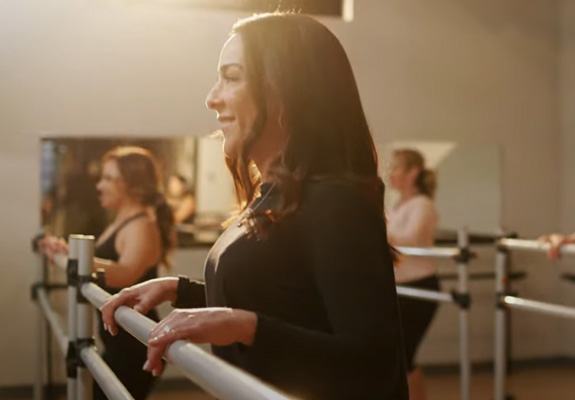 Jackie at dancing class.