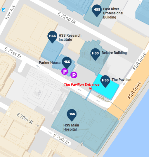 map to The Pavilion