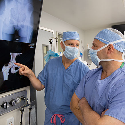  Bryan Kelly, MD, President and CEO, with Ernest Sink, MD, Chief of the Hip Preservation Service
