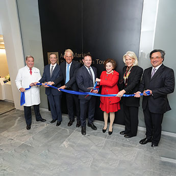 Ribbon cutting at Kellen Tower