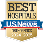 U.S. News Best Hospitals Orthopedics badge