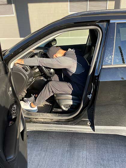 photo of Seated Upper Back Stretch