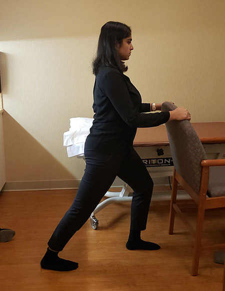 standing calf stretch