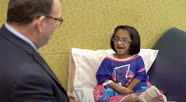 pediatric patient with doctor